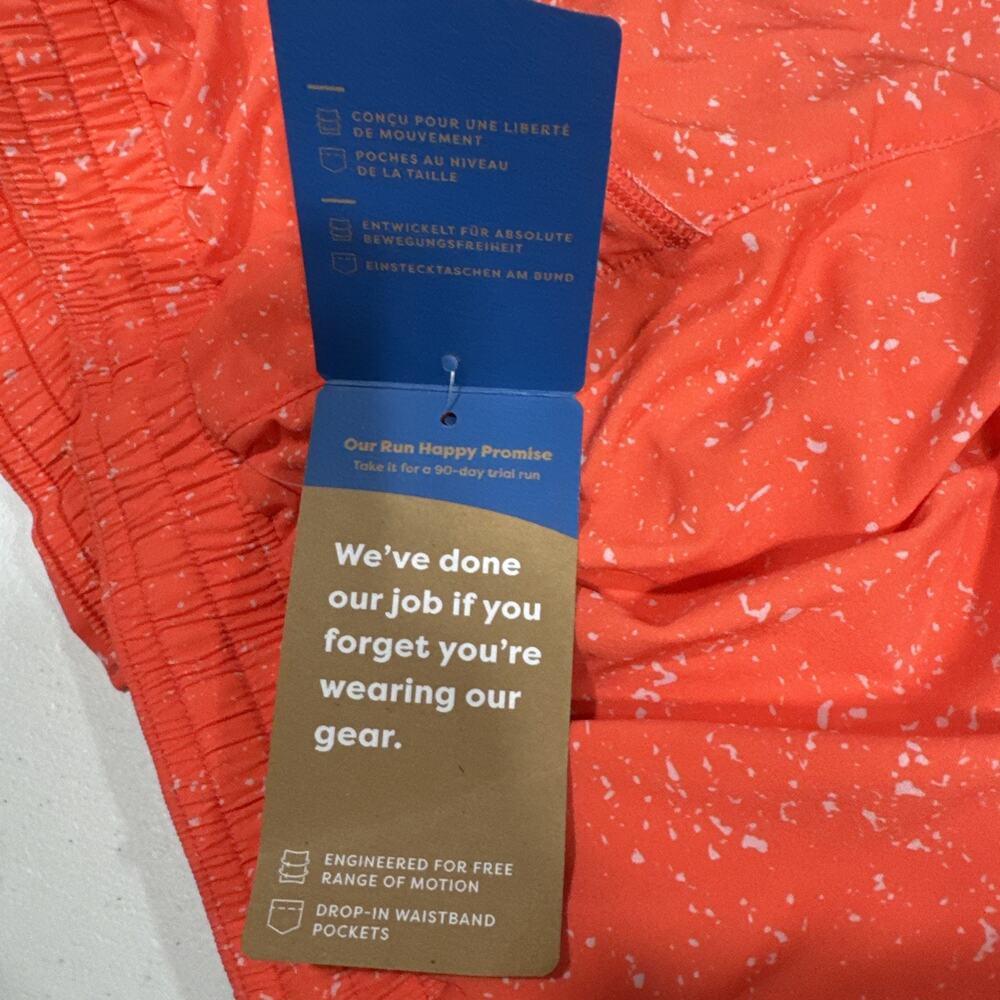 Brooks Women's Moment 5" Running Shorts 2 in 1 Athletic Orange Speckled Size XS - Picture 6 of 13